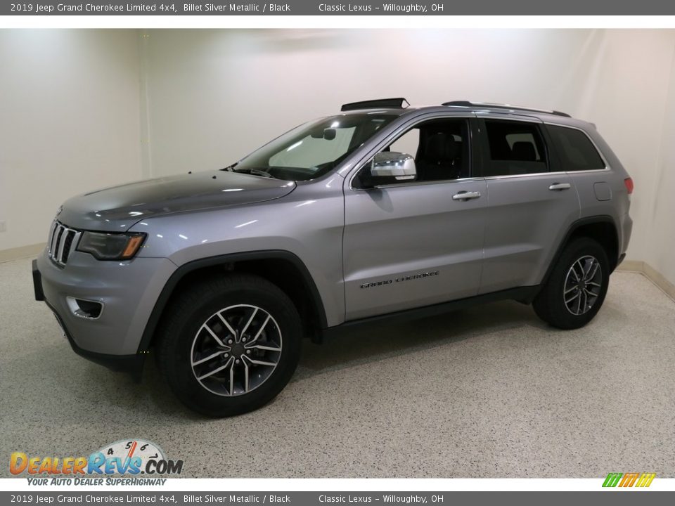 2019 Jeep Grand Cherokee Limited 4x4 Billet Silver Metallic / Black Photo #3