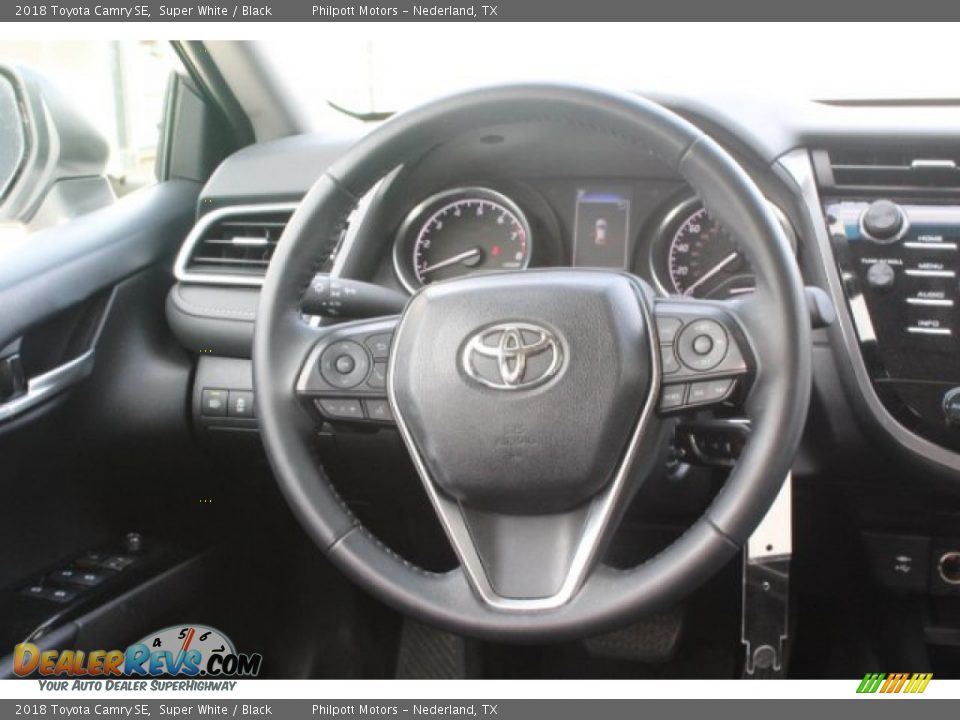 2018 Toyota Camry SE Super White / Black Photo #22