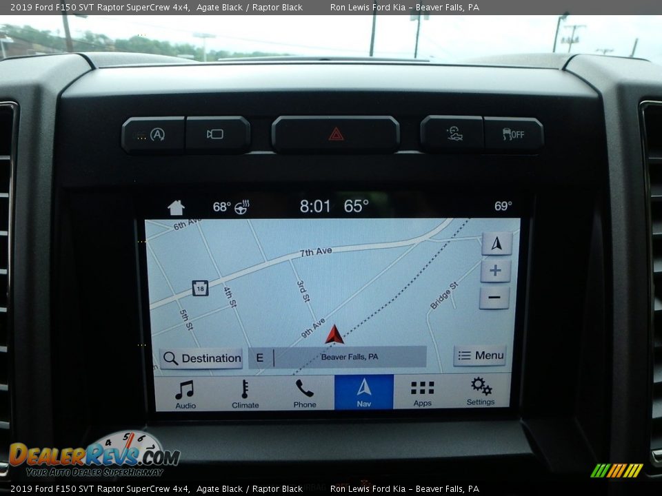 Navigation of 2019 Ford F150 SVT Raptor SuperCrew 4x4 Photo #20