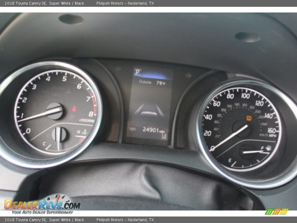 2018 Toyota Camry SE Super White / Black Photo #28