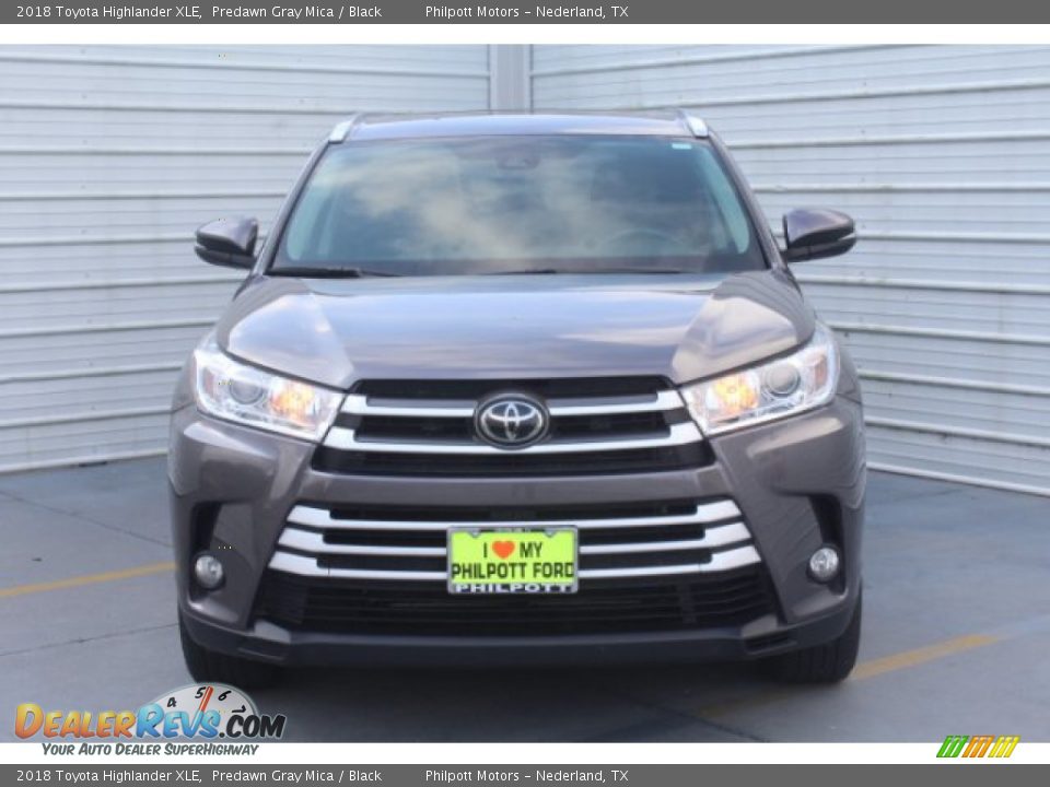 2018 Toyota Highlander XLE Predawn Gray Mica / Black Photo #3