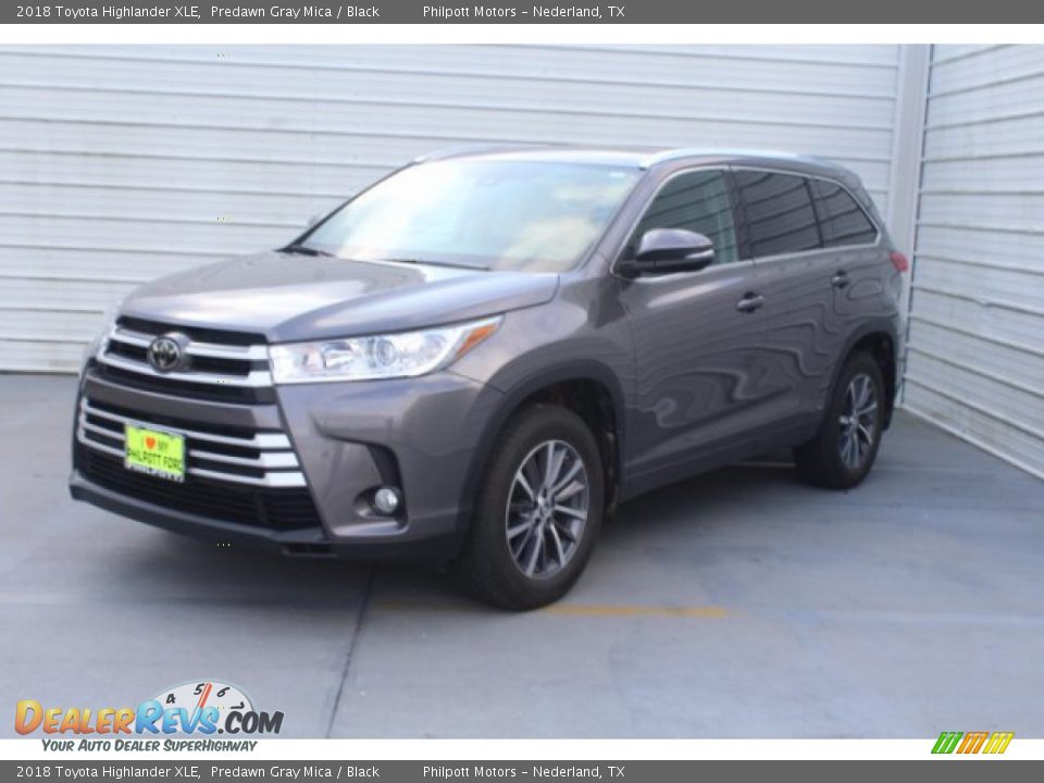 2018 Toyota Highlander XLE Predawn Gray Mica / Black Photo #4