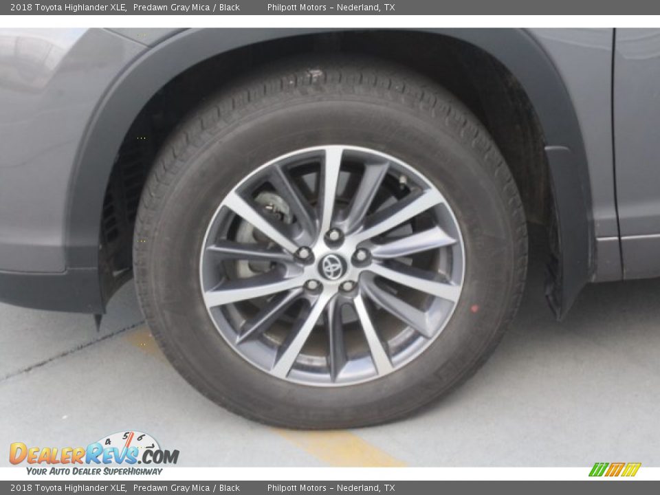 2018 Toyota Highlander XLE Predawn Gray Mica / Black Photo #5