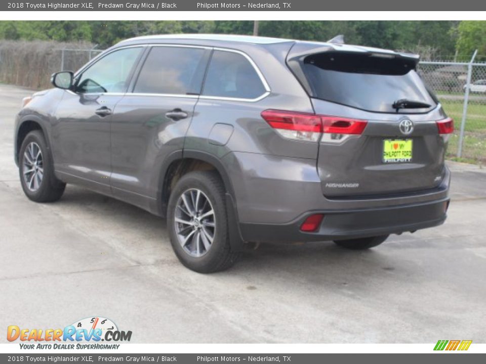 2018 Toyota Highlander XLE Predawn Gray Mica / Black Photo #7