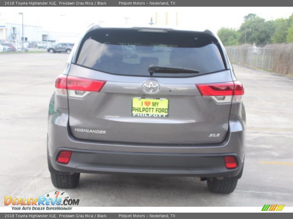 2018 Toyota Highlander XLE Predawn Gray Mica / Black Photo #8