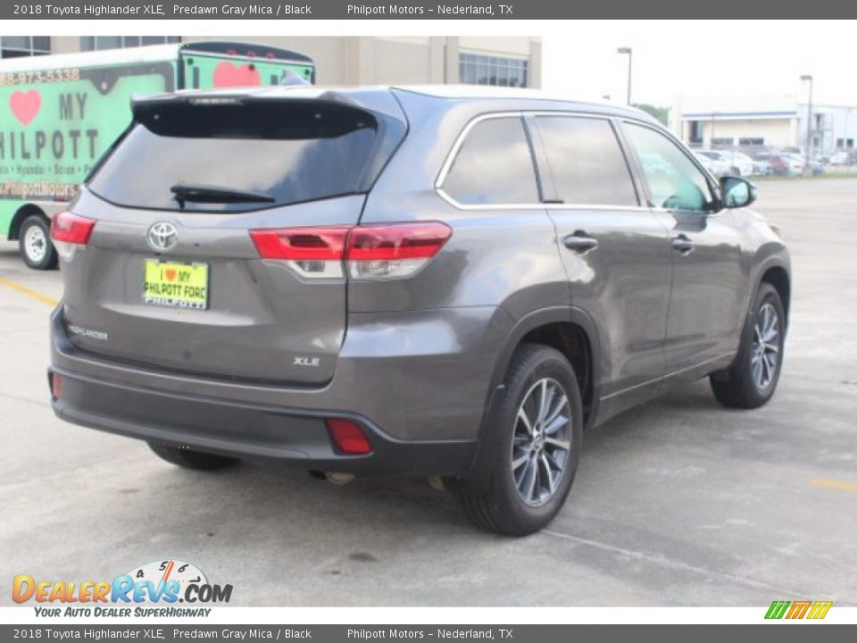 2018 Toyota Highlander XLE Predawn Gray Mica / Black Photo #9