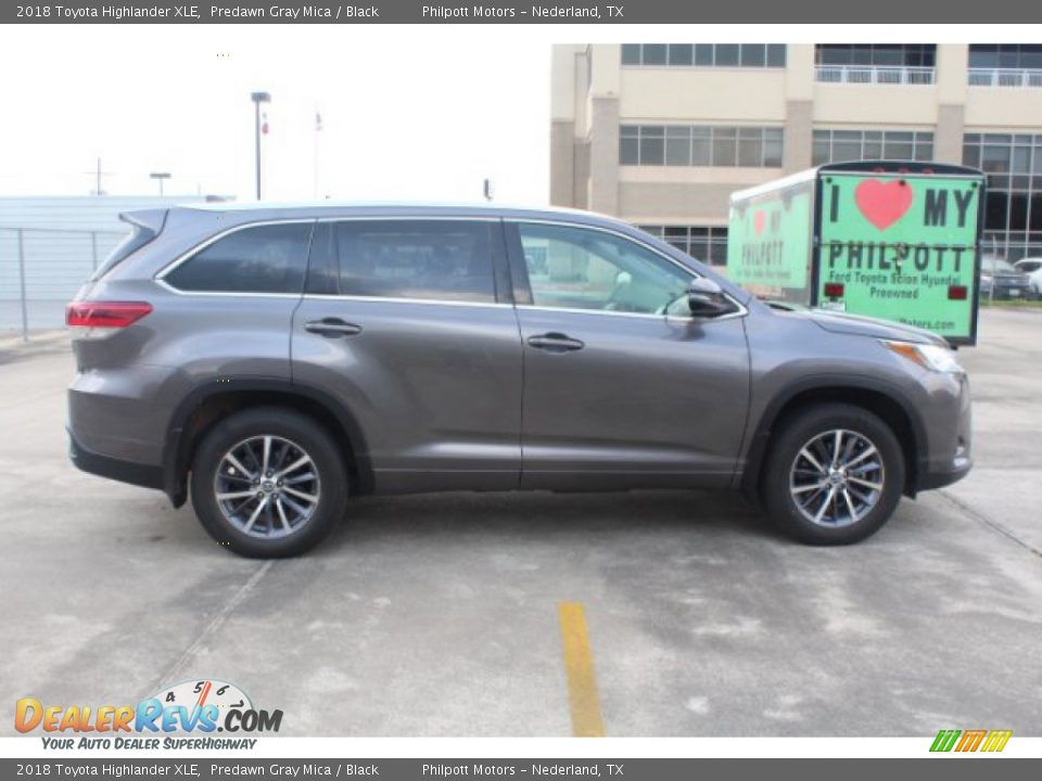 2018 Toyota Highlander XLE Predawn Gray Mica / Black Photo #10