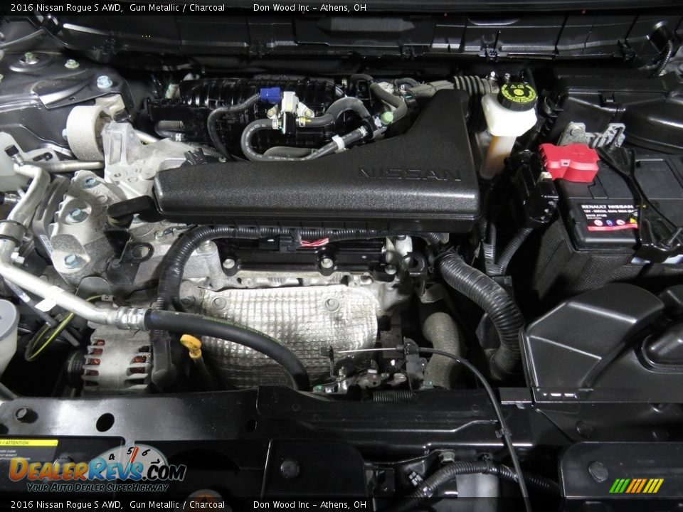 2016 Nissan Rogue S AWD Gun Metallic / Charcoal Photo #6