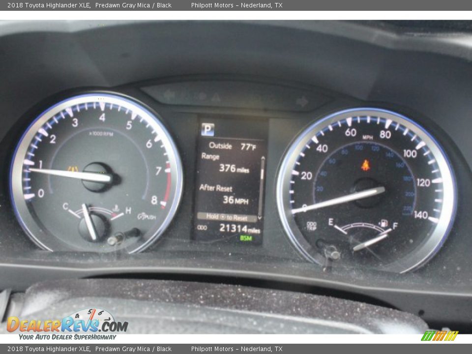 2018 Toyota Highlander XLE Predawn Gray Mica / Black Photo #30