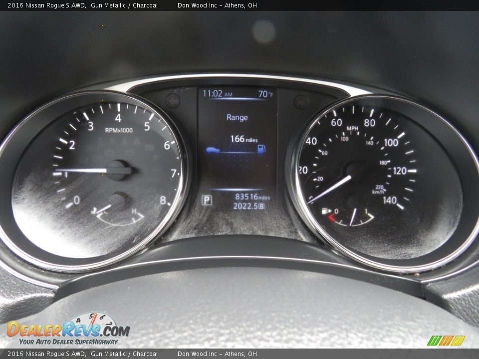 2016 Nissan Rogue S AWD Gun Metallic / Charcoal Photo #32