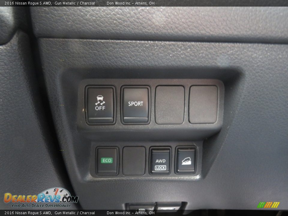 2016 Nissan Rogue S AWD Gun Metallic / Charcoal Photo #36