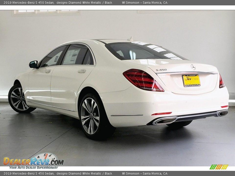 2019 Mercedes-Benz S 450 Sedan designo Diamond White Metallic / Black Photo #2