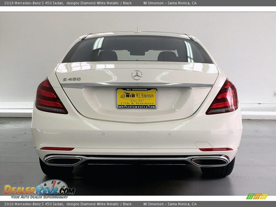 2019 Mercedes-Benz S 450 Sedan designo Diamond White Metallic / Black Photo #3