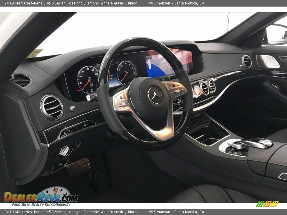 2019 Mercedes-Benz S 450 Sedan designo Diamond White Metallic / Black Photo #4