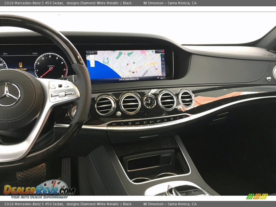 2019 Mercedes-Benz S 450 Sedan designo Diamond White Metallic / Black Photo #6