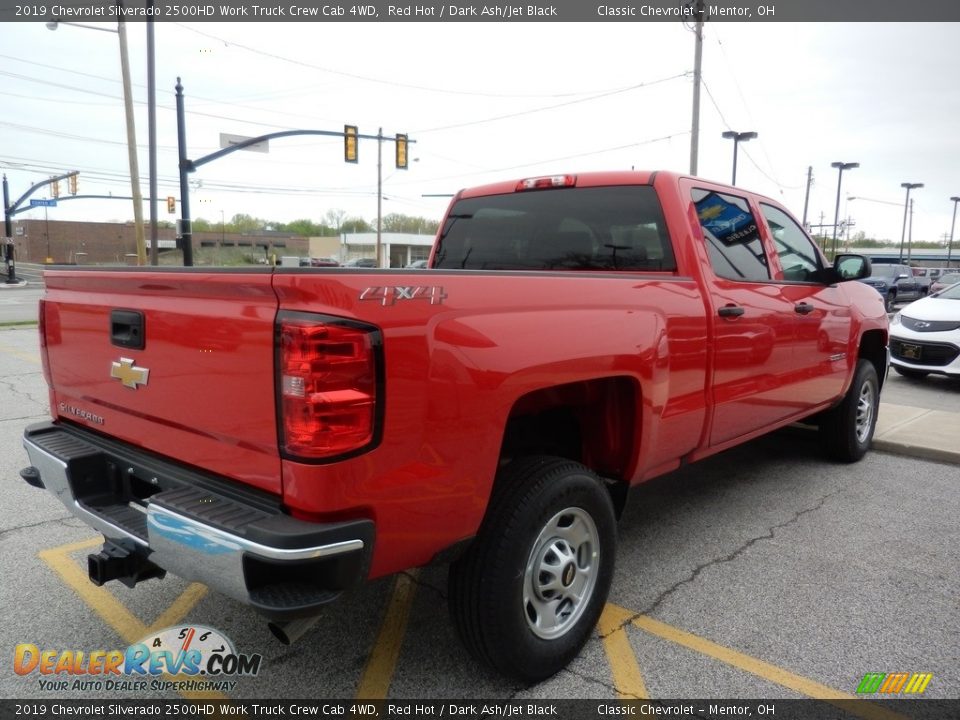 2019 Chevrolet Silverado 2500HD Work Truck Crew Cab 4WD Red Hot / Dark Ash/Jet Black Photo #4