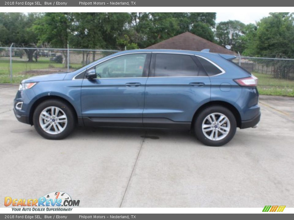 2018 Ford Edge SEL Blue / Ebony Photo #6