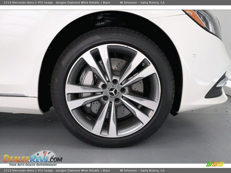 2019 Mercedes-Benz S 450 Sedan designo Diamond White Metallic / Black Photo #9