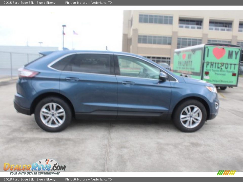 2018 Ford Edge SEL Blue / Ebony Photo #10