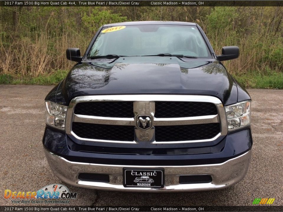 2017 Ram 1500 Big Horn Quad Cab 4x4 True Blue Pearl / Black/Diesel Gray Photo #9