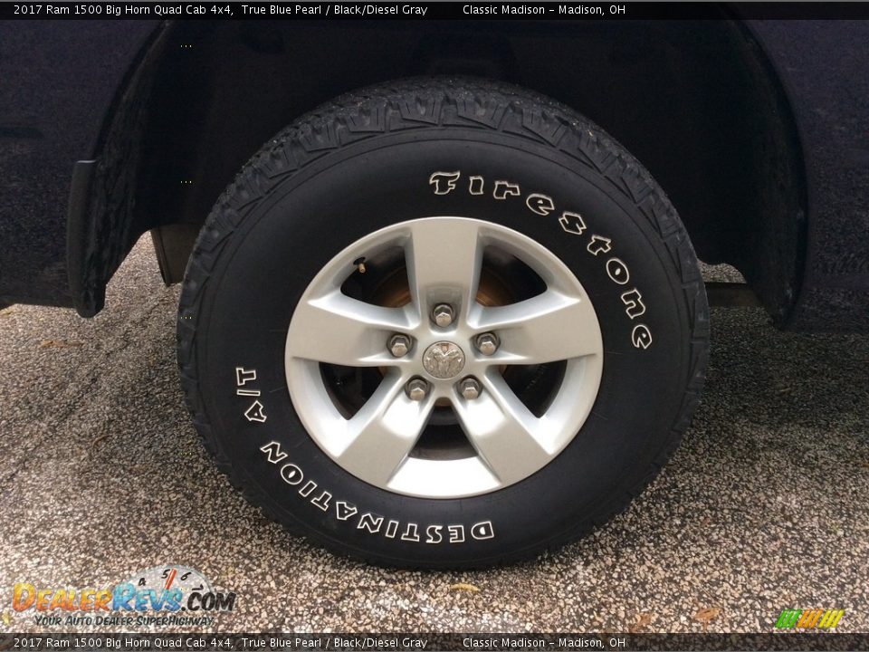 2017 Ram 1500 Big Horn Quad Cab 4x4 True Blue Pearl / Black/Diesel Gray Photo #11