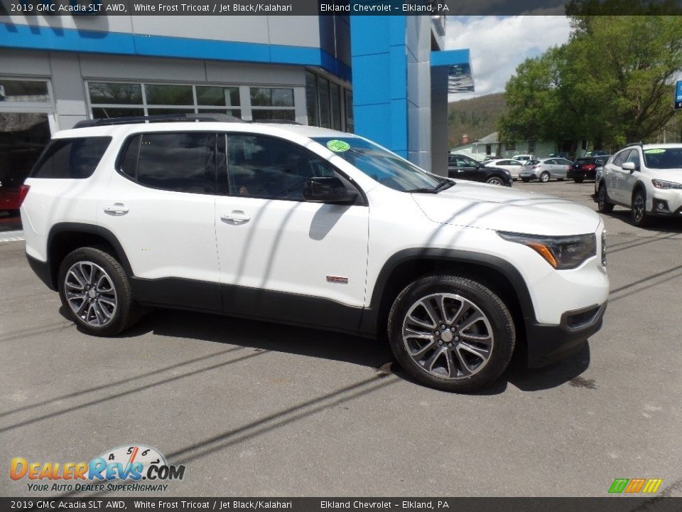 2019 GMC Acadia SLT AWD White Frost Tricoat / Jet Black/Kalahari Photo #1