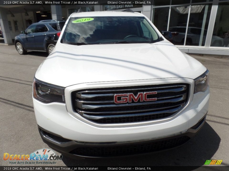 2019 GMC Acadia SLT AWD White Frost Tricoat / Jet Black/Kalahari Photo #3