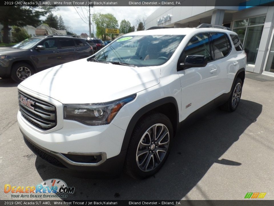2019 GMC Acadia SLT AWD White Frost Tricoat / Jet Black/Kalahari Photo #4