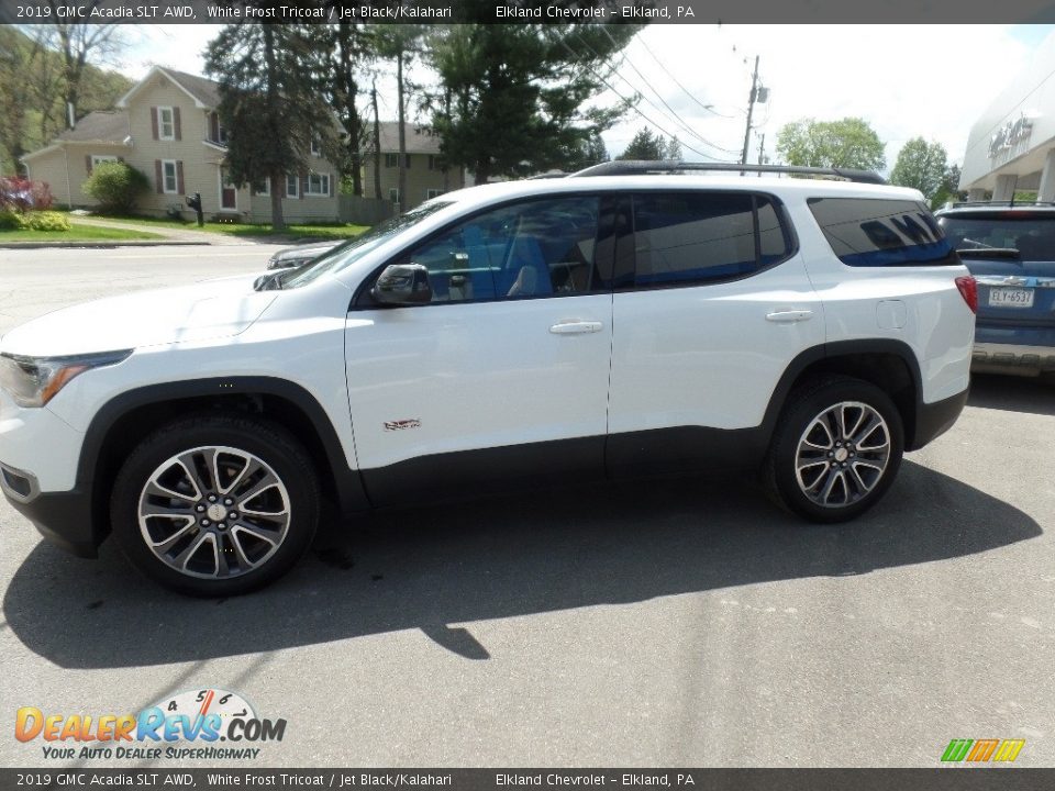 2019 GMC Acadia SLT AWD White Frost Tricoat / Jet Black/Kalahari Photo #5