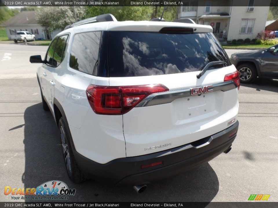2019 GMC Acadia SLT AWD White Frost Tricoat / Jet Black/Kalahari Photo #7