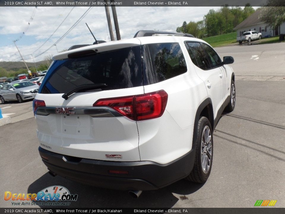 2019 GMC Acadia SLT AWD White Frost Tricoat / Jet Black/Kalahari Photo #8