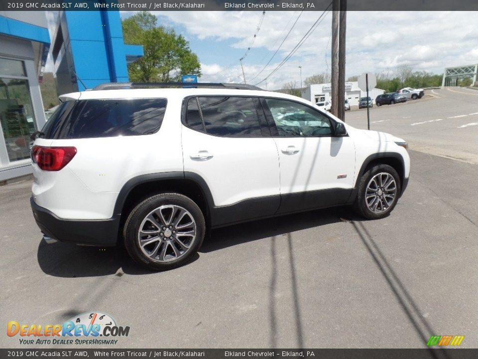 2019 GMC Acadia SLT AWD White Frost Tricoat / Jet Black/Kalahari Photo #9