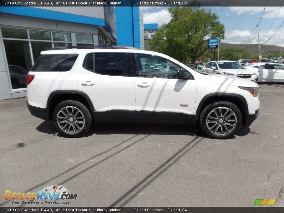 2019 GMC Acadia SLT AWD White Frost Tricoat / Jet Black/Kalahari Photo #10