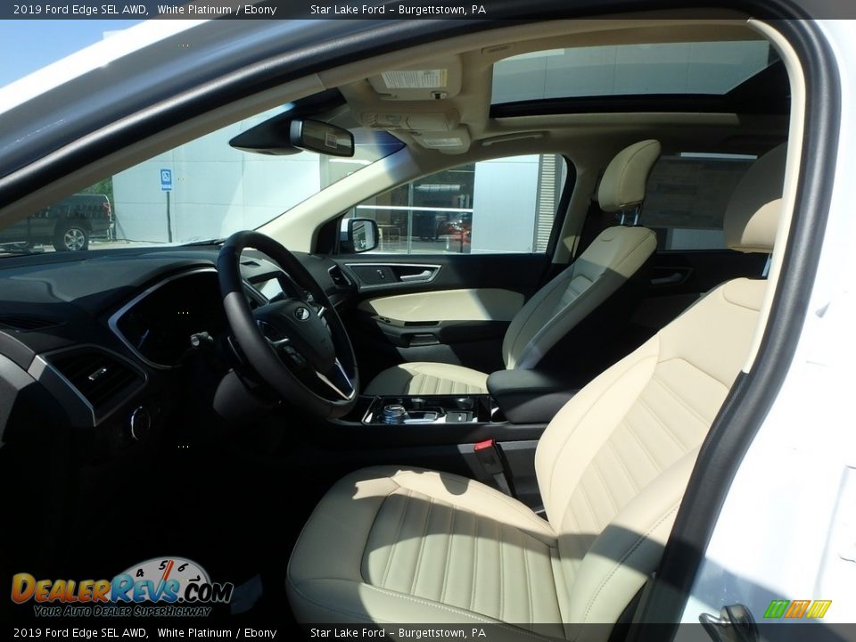 2019 Ford Edge SEL AWD White Platinum / Ebony Photo #10