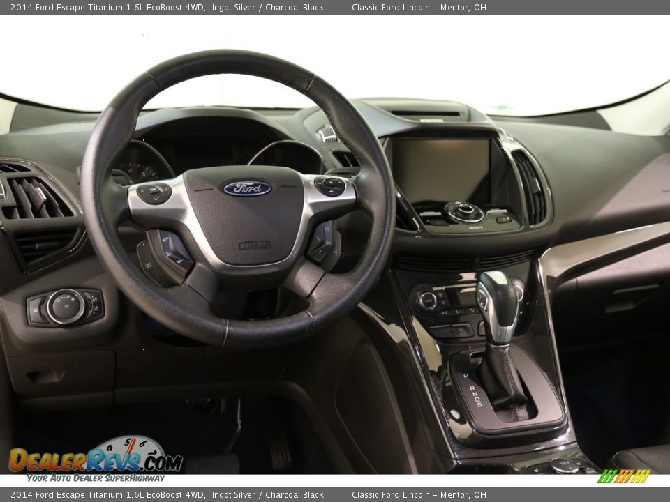 2014 Ford Escape Titanium 1.6L EcoBoost 4WD Ingot Silver / Charcoal Black Photo #6