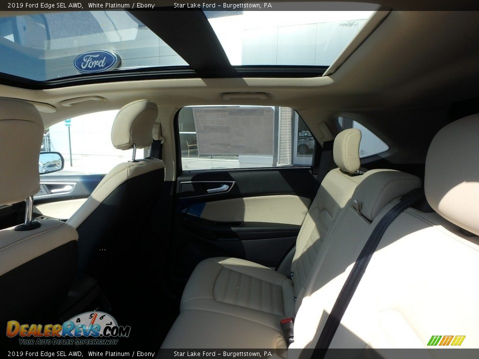 2019 Ford Edge SEL AWD White Platinum / Ebony Photo #11