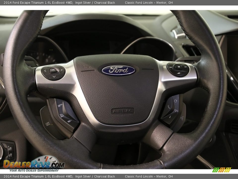 2014 Ford Escape Titanium 1.6L EcoBoost 4WD Ingot Silver / Charcoal Black Photo #7