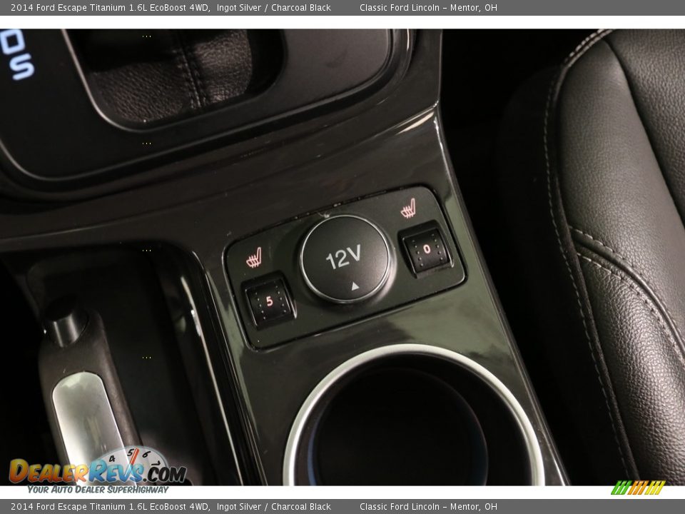 2014 Ford Escape Titanium 1.6L EcoBoost 4WD Ingot Silver / Charcoal Black Photo #12