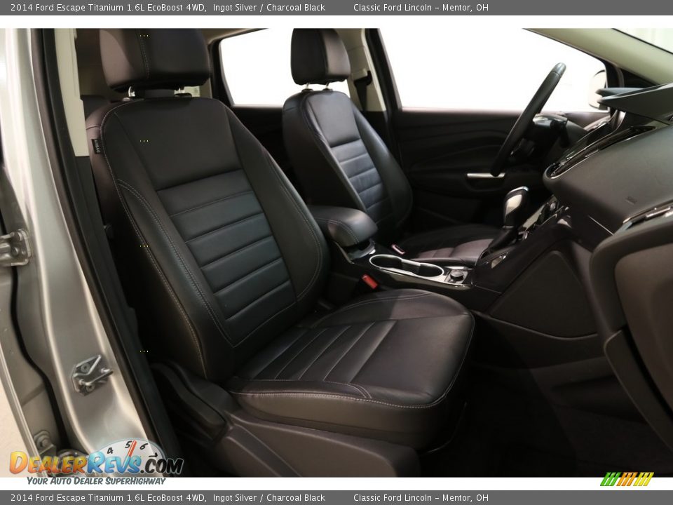 2014 Ford Escape Titanium 1.6L EcoBoost 4WD Ingot Silver / Charcoal Black Photo #13