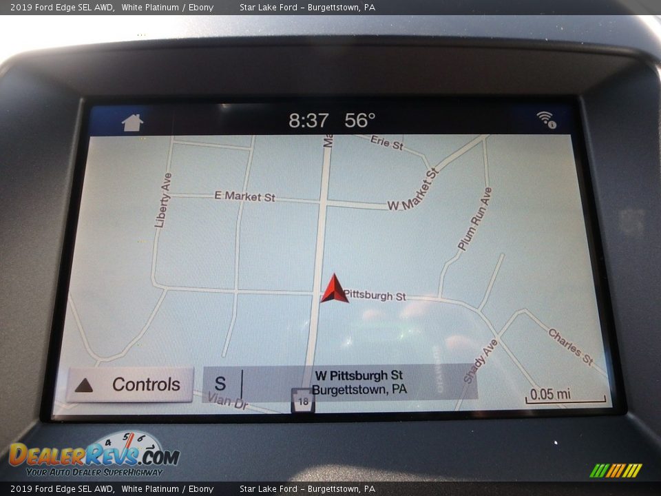 2019 Ford Edge SEL AWD White Platinum / Ebony Photo #19