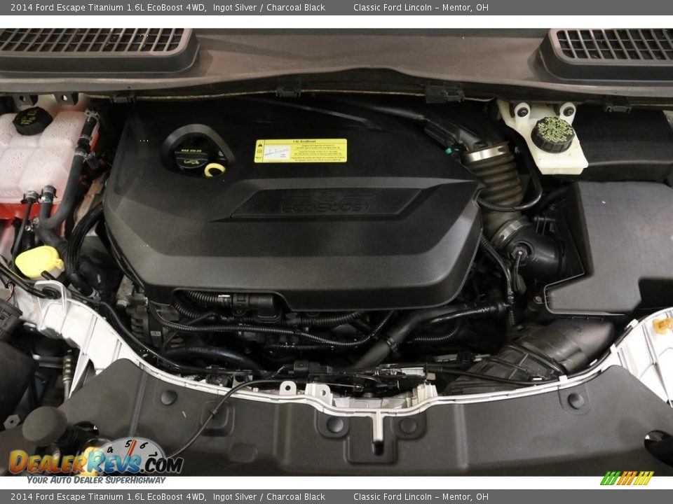 2014 Ford Escape Titanium 1.6L EcoBoost 4WD Ingot Silver / Charcoal Black Photo #17