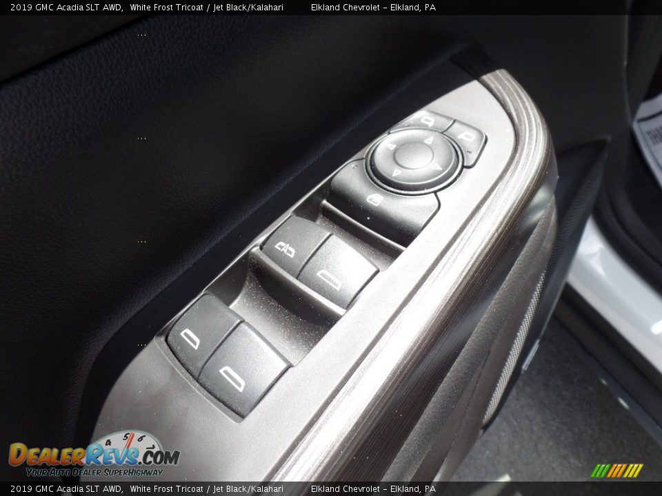 2019 GMC Acadia SLT AWD White Frost Tricoat / Jet Black/Kalahari Photo #24