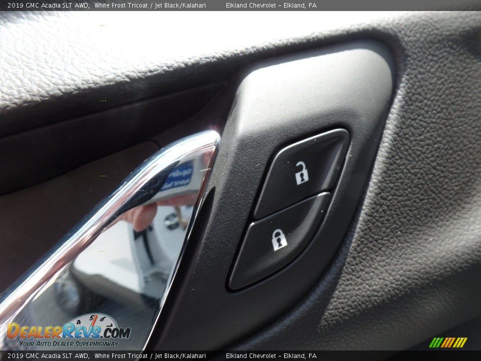 2019 GMC Acadia SLT AWD White Frost Tricoat / Jet Black/Kalahari Photo #25