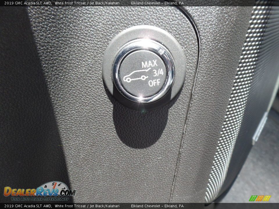 2019 GMC Acadia SLT AWD White Frost Tricoat / Jet Black/Kalahari Photo #26