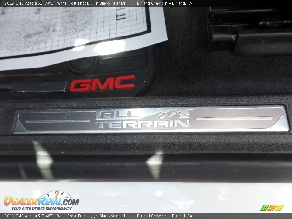 2019 GMC Acadia SLT AWD White Frost Tricoat / Jet Black/Kalahari Photo #28