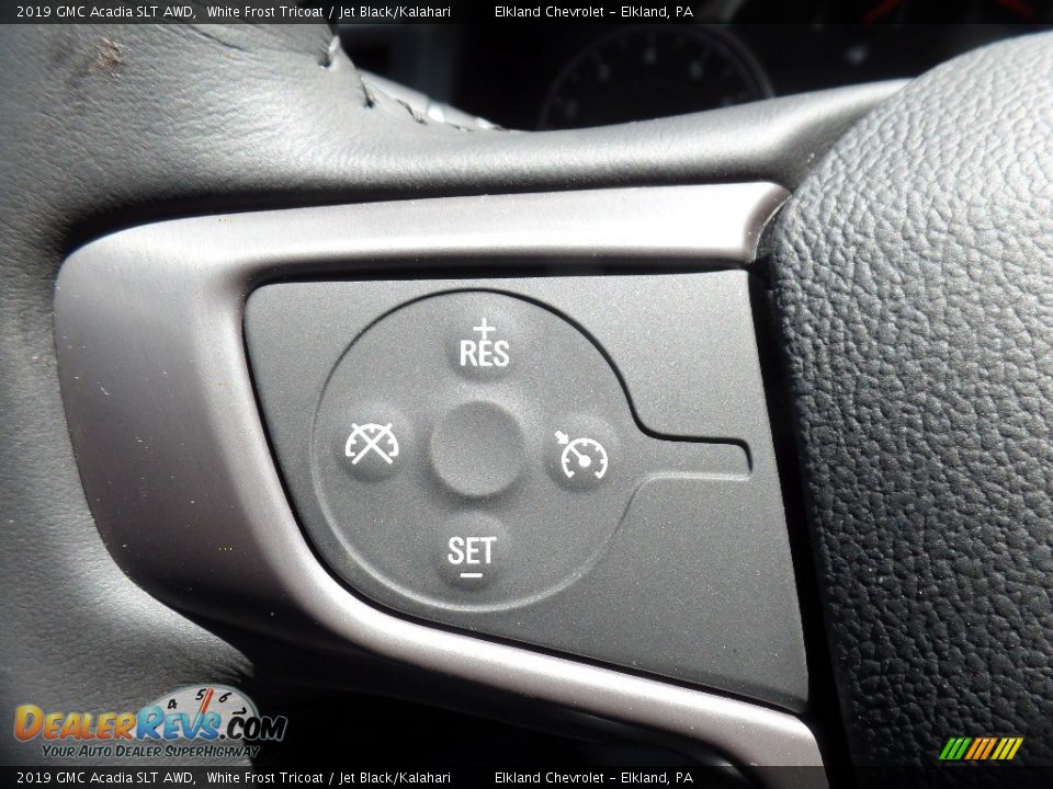 2019 GMC Acadia SLT AWD White Frost Tricoat / Jet Black/Kalahari Photo #30