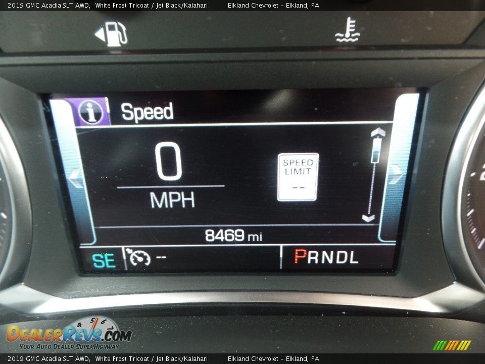 2019 GMC Acadia SLT AWD White Frost Tricoat / Jet Black/Kalahari Photo #32