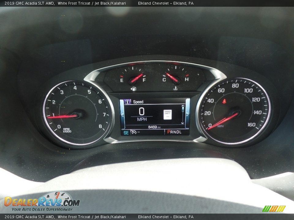 2019 GMC Acadia SLT AWD White Frost Tricoat / Jet Black/Kalahari Photo #33