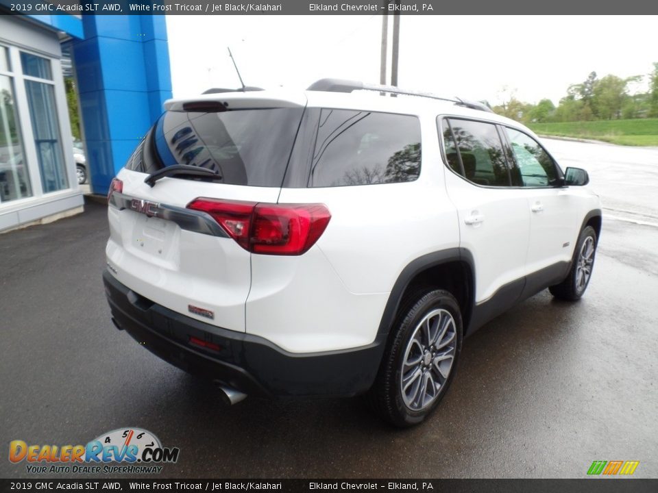 2019 GMC Acadia SLT AWD White Frost Tricoat / Jet Black/Kalahari Photo #3