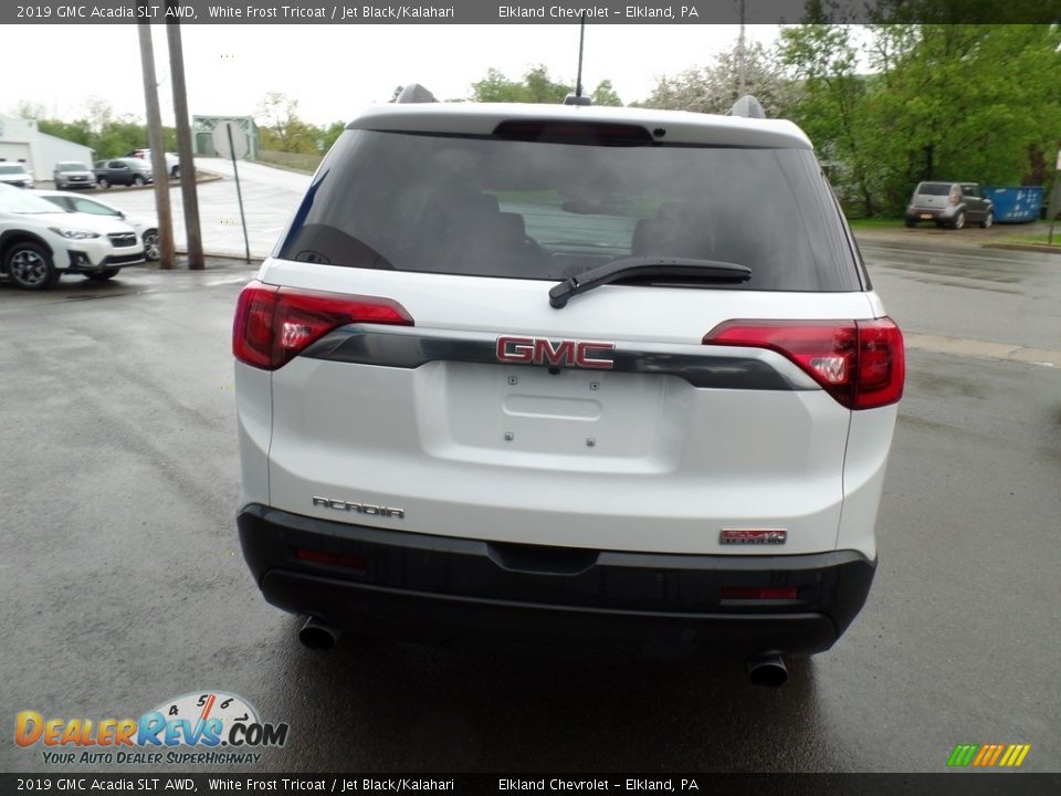2019 GMC Acadia SLT AWD White Frost Tricoat / Jet Black/Kalahari Photo #4
